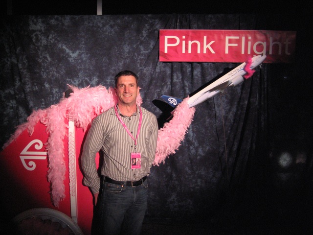 Joe takes the Pink Flight